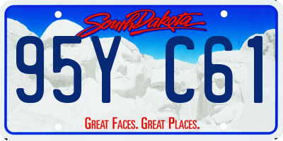 SD license plate 95YC61