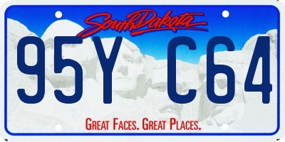 SD license plate 95YC64