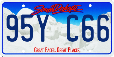 SD license plate 95YC66