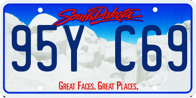 SD license plate 95YC69