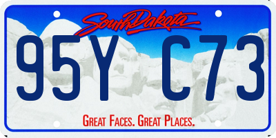 SD license plate 95YC73