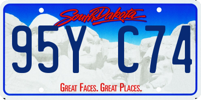 SD license plate 95YC74