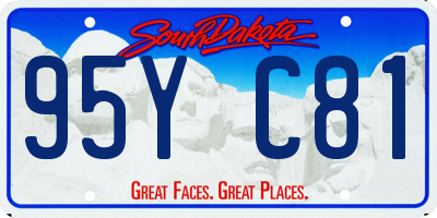 SD license plate 95YC81