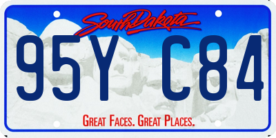 SD license plate 95YC84