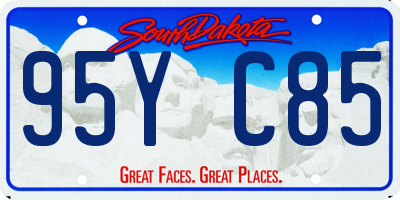 SD license plate 95YC85