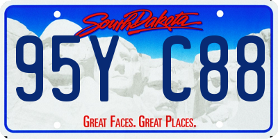 SD license plate 95YC88
