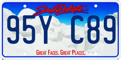 SD license plate 95YC89