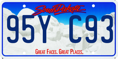 SD license plate 95YC93