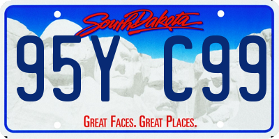 SD license plate 95YC99