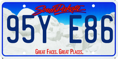 SD license plate 95YE86