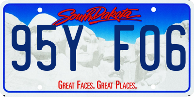 SD license plate 95YF06