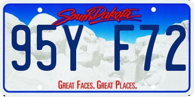 SD license plate 95YF72