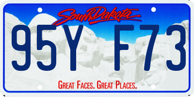 SD license plate 95YF73