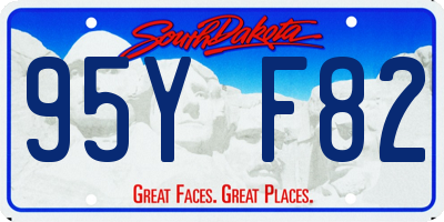 SD license plate 95YF82