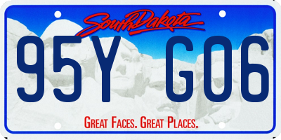 SD license plate 95YG06