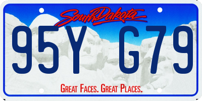 SD license plate 95YG79
