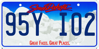 SD license plate 95YI02