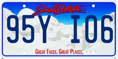 SD license plate 95YI06