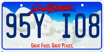 SD license plate 95YI08