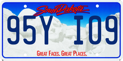 SD license plate 95YI09