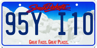 SD license plate 95YI10