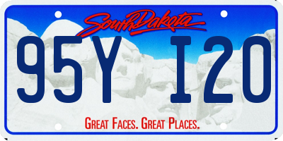 SD license plate 95YI20