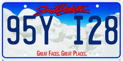 SD license plate 95YI28
