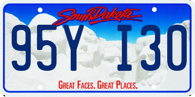 SD license plate 95YI30