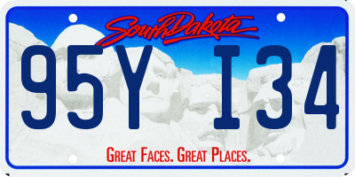 SD license plate 95YI34