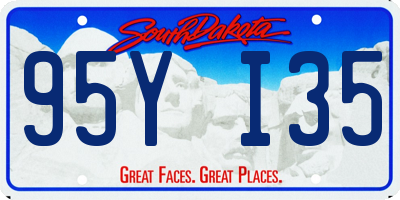 SD license plate 95YI35