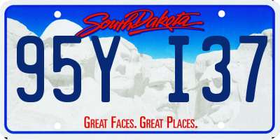 SD license plate 95YI37