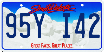 SD license plate 95YI42