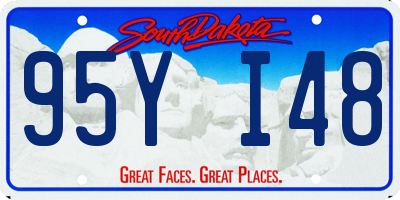 SD license plate 95YI48