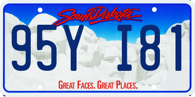 SD license plate 95YI81