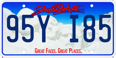 SD license plate 95YI85