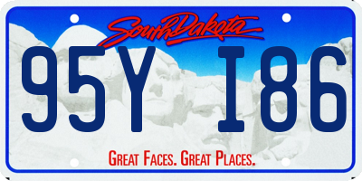 SD license plate 95YI86