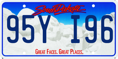 SD license plate 95YI96