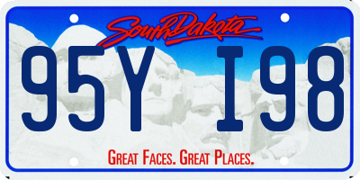 SD license plate 95YI98