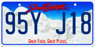 SD license plate 95YJ18