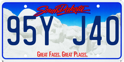 SD license plate 95YJ40