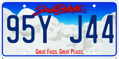 SD license plate 95YJ44