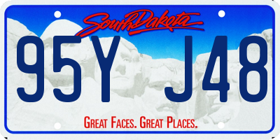 SD license plate 95YJ48