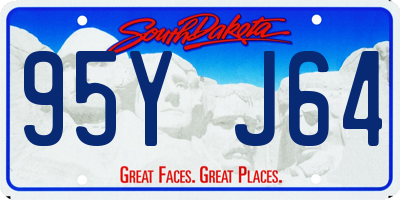 SD license plate 95YJ64