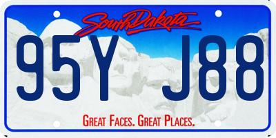 SD license plate 95YJ88