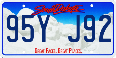 SD license plate 95YJ92