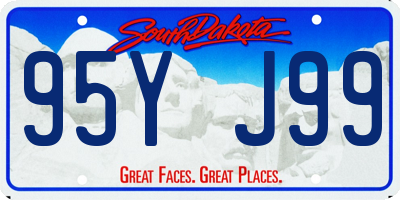 SD license plate 95YJ99