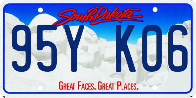 SD license plate 95YK06