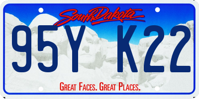 SD license plate 95YK22
