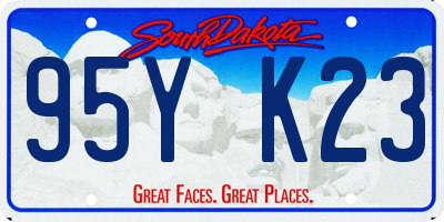 SD license plate 95YK23