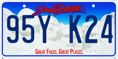 SD license plate 95YK24